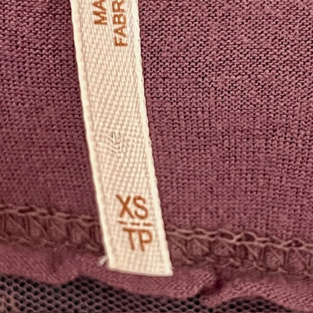 Free People Roxie Long Sleeve Tee Washed Purple - XS - Picture 9 of 10